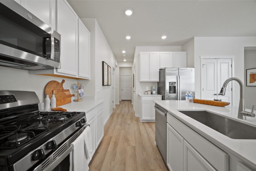 Representative furnished interior of a home built from the Carnation by View Homes in Ridge at Lorson Ranch, Colorado Springs (Image 11).