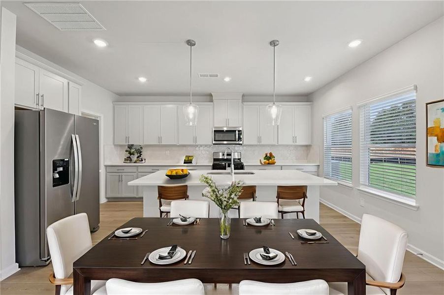 Furnished interior view inside a new home in Westmont Preserve, Powder Springs (Image 13).