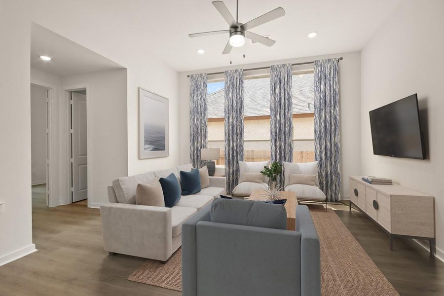 Family Room - Virtually Staged