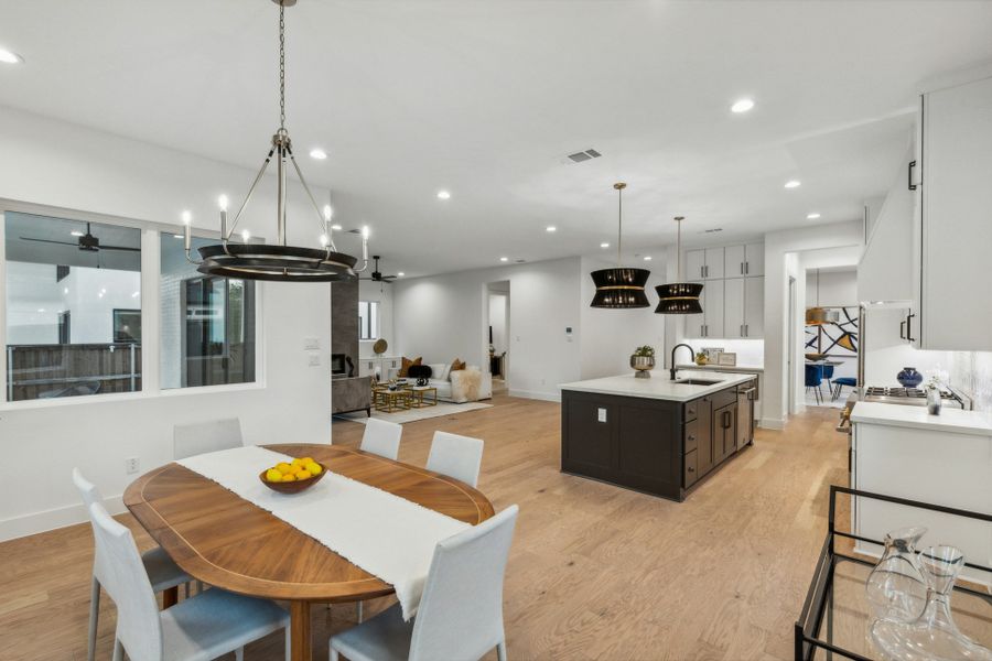 Furnished interior view inside a new home in , Dallas (Image 45).