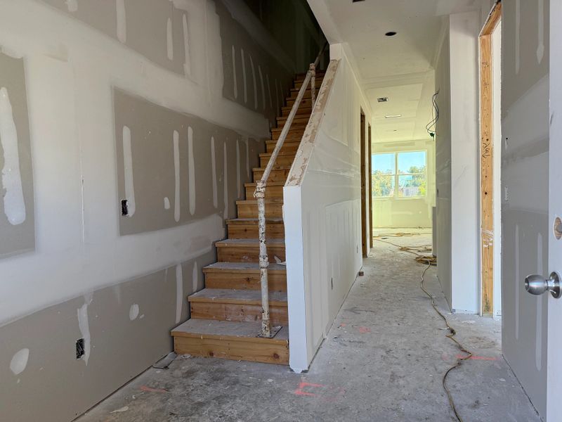 Front entry into foyer