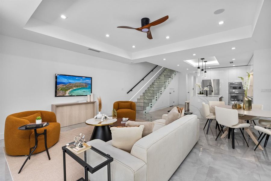 Furnished interior view inside a new home in , Fort Lauderdale (Image 13).