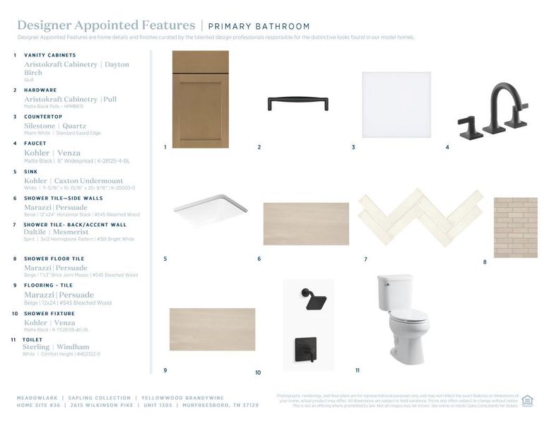 Sample of building materials used in homes in Meadowlark, Murfreesboro (Image 10). Sample of building materials used in homes in Meadowlark, Murfreesboro (Image 10).