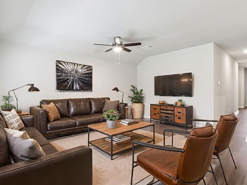 Furnished interior view inside a new home in Kallison Ranch, San Antonio (Image 7).