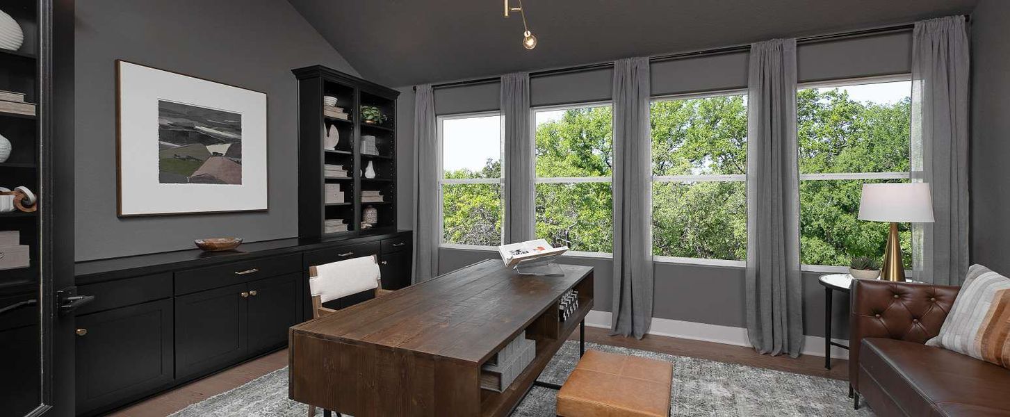 Representative furnished interior of a home built from the Comal by Ashton Woods in Saddlebrook Ranch, Schertz (Image 8).
