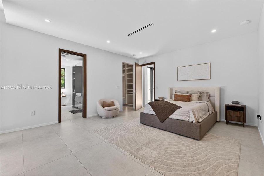 Furnished interior view inside a new home in , Miami (Image 50).