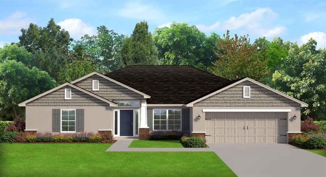 Front exterior of a new home in , Port Charlotte, FL, highlighting curb appeal (Image 1). Front exterior of a new home in , Port Charlotte, FL, highlighting curb appeal (Image 1).