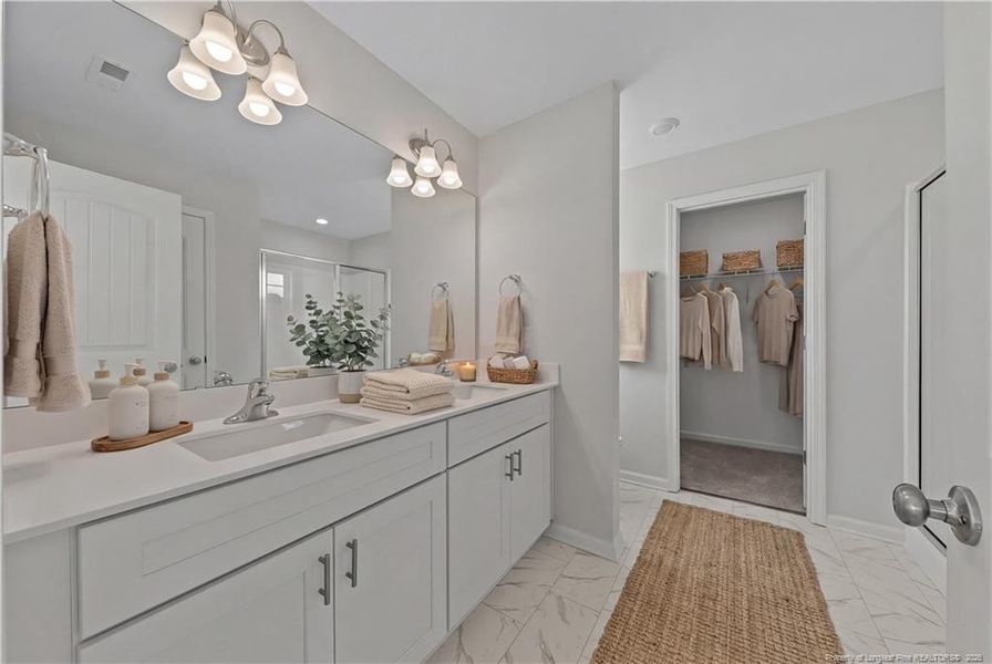 Virtually Staged-Primary Bath