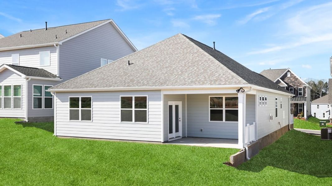 Exterior details and patio area of a home in Harrison Valley, Simpsonville (Image 21).