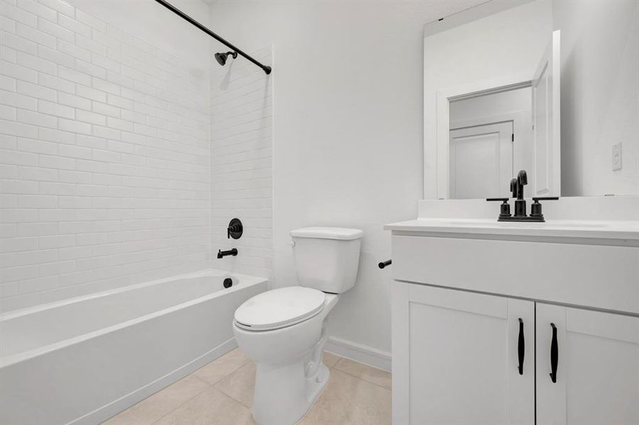 Furnished interior view inside a new home in Aspire at Noble Ridge, Howe (Image 24).