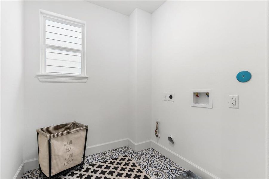 Utility Room. Photo is from previous home built with similar finishes.