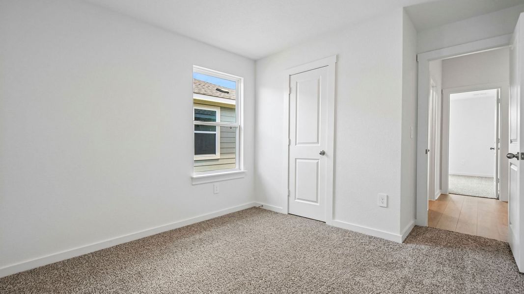 Spacious, unfurnished interior of a new home in Trails at Wildhorse, Austin (Image 38).