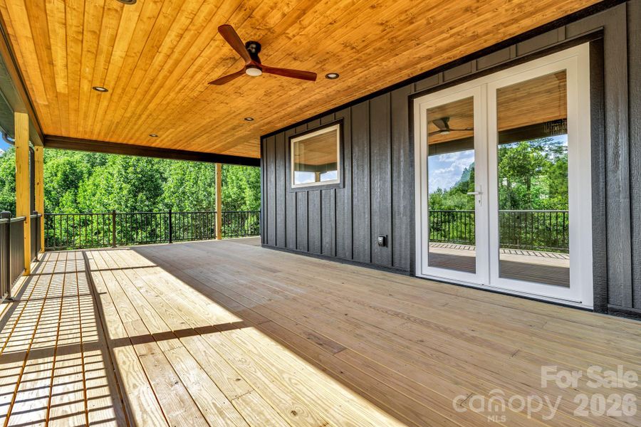 Exterior details and patio area of a home in , Hendersonville (Image 23).