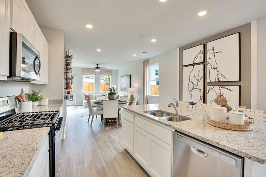 Furnished interior view inside a new home in Trinity Ranch, Elgin (Image 4).