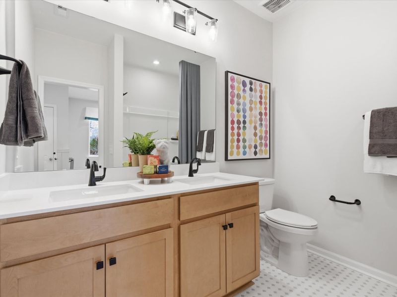 Furnished interior view inside a new home in Ellis Townes, Charlotte (Image 21).