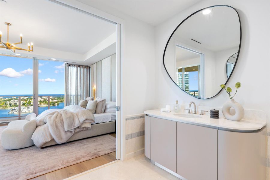 Furnished interior view inside a new home in , West Palm Beach (Image 27).