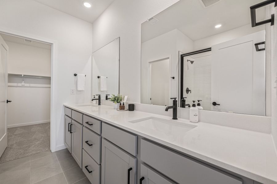 Furnished interior view inside a new home in Painted Prairie, Aurora (Image 32).
