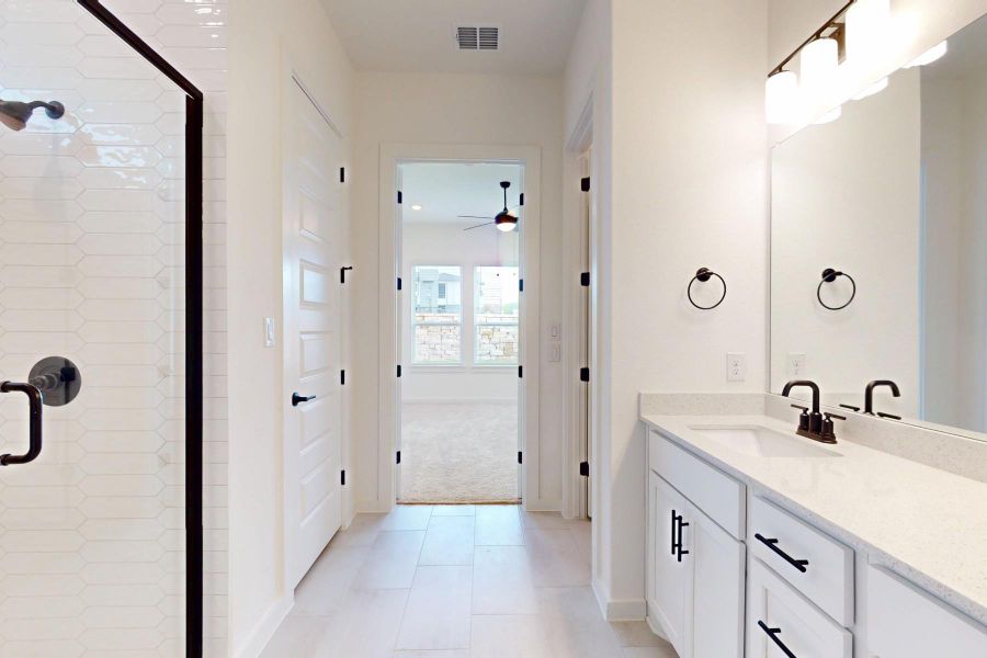 Furnished interior view inside a new home in Estancia West, Manchaca (Image 10).