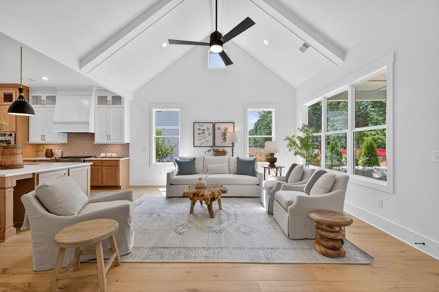 Furnished interior view inside a new home in Livingstone Park, Kennesaw (Image 17).