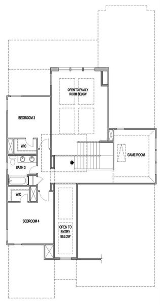 2D floor plan layout of this home in The Colony, Bastrop, TX (Image 2). 2D floor plan layout of this home in The Colony, Bastrop, TX (Image 2).