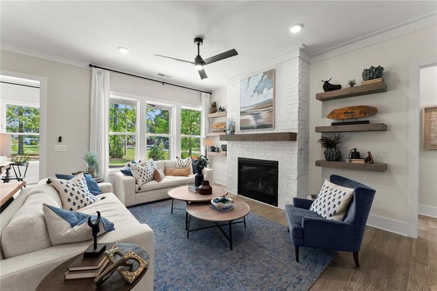 Furnished interior view inside a new home in Hillgrove Preserve, Powder Springs (Image 7).
