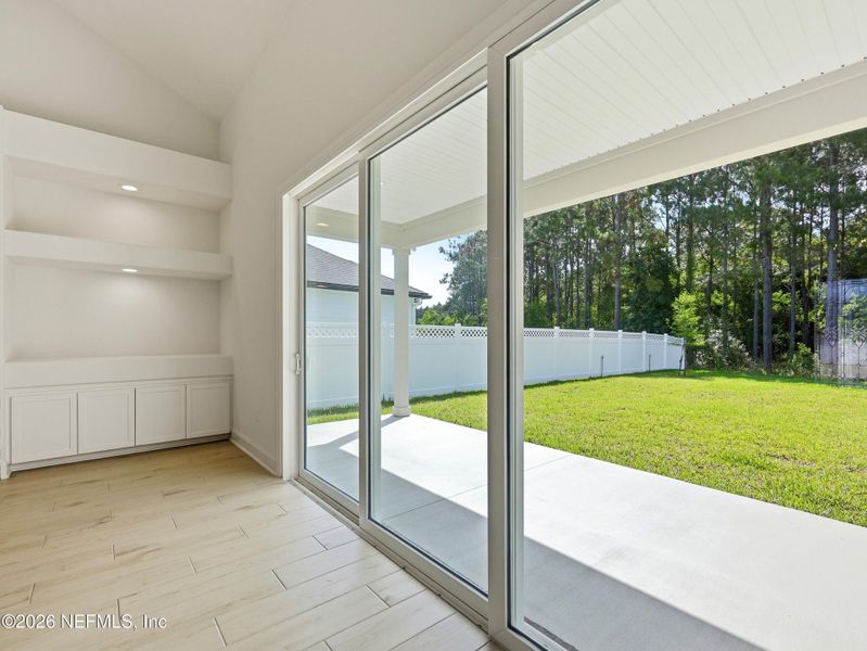 Exterior details and patio area of a home in Silver Landing At Silverleaf, St. Augustine (Image 35).