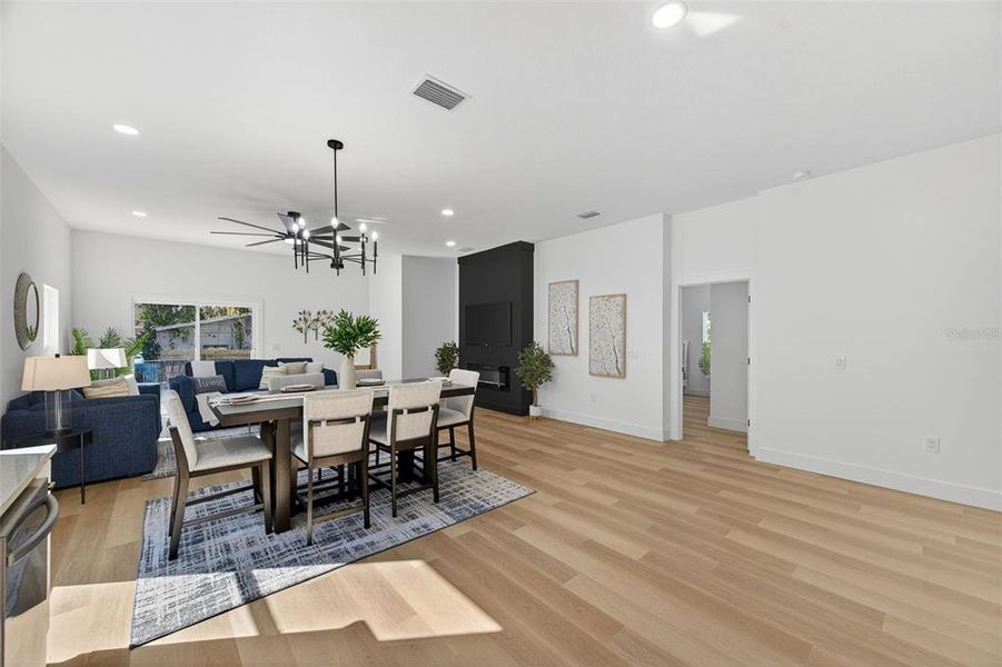 Furnished interior view inside a new home in , Tampa (Image 37). Furnished interior view inside a new home in , Tampa (Image 37).