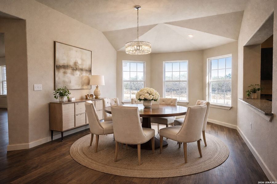 Furnished interior view inside a new home in , Floresville (Image 3).