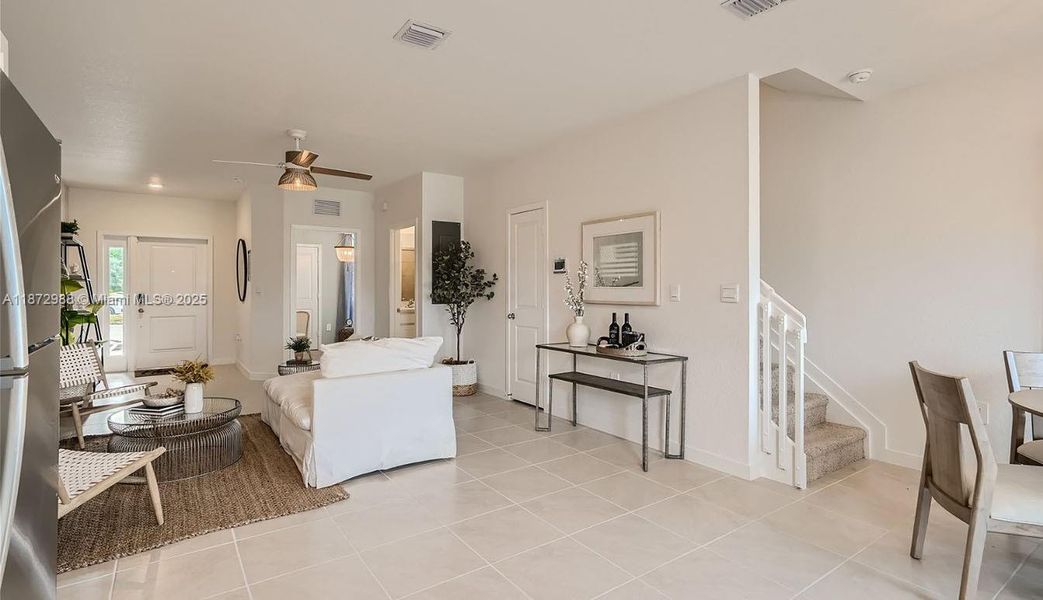 Furnished interior view inside a new home in Palm Cay, Florida City (Image 4). Furnished interior view inside a new home in Palm Cay, Florida City (Image 4).