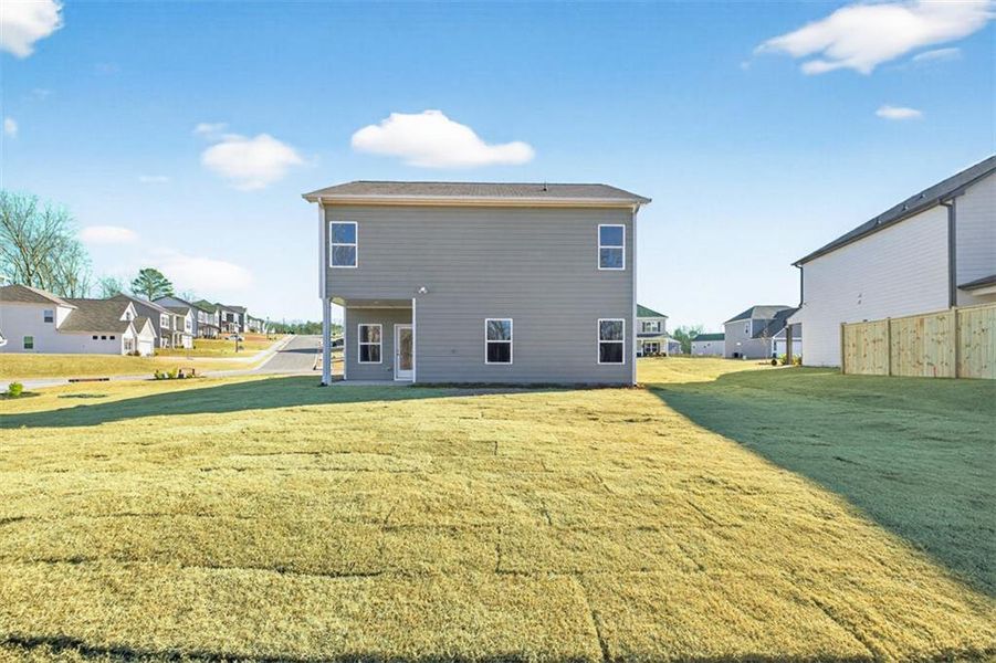 Exterior details and patio area of a home in Roxeywood Park, Winder (Image 3).