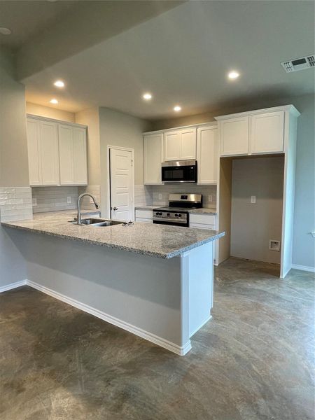 Island for this home will be centered in the Kitchen