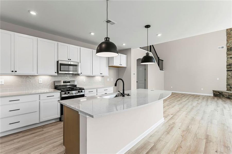 Furnished interior view inside a new home in Twin Lakes, Hoschton (Image 7). Furnished interior view inside a new home in Twin Lakes, Hoschton (Image 7).