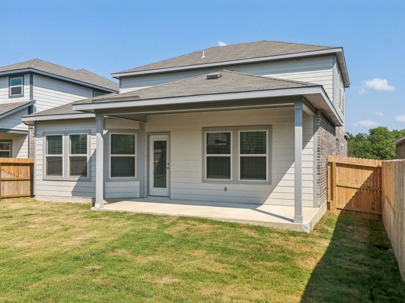 Back exterior of the Matador floorplan at a Meritage Homes community. Back exterior of the Matador floorplan at a Meritage Homes community.