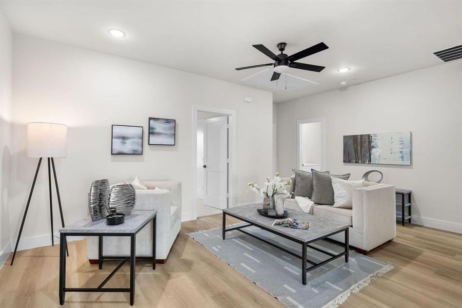 Furnished interior view inside a new home in , Irving (Image 27). Furnished interior view inside a new home in , Irving (Image 27).