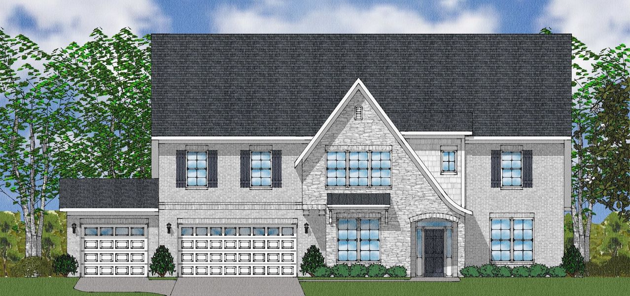 Representative exterior photo of a completed home built from the Patterson II - Elite Collection by Mungo Homes in Suter Estates, Easley, SC (Image 18).