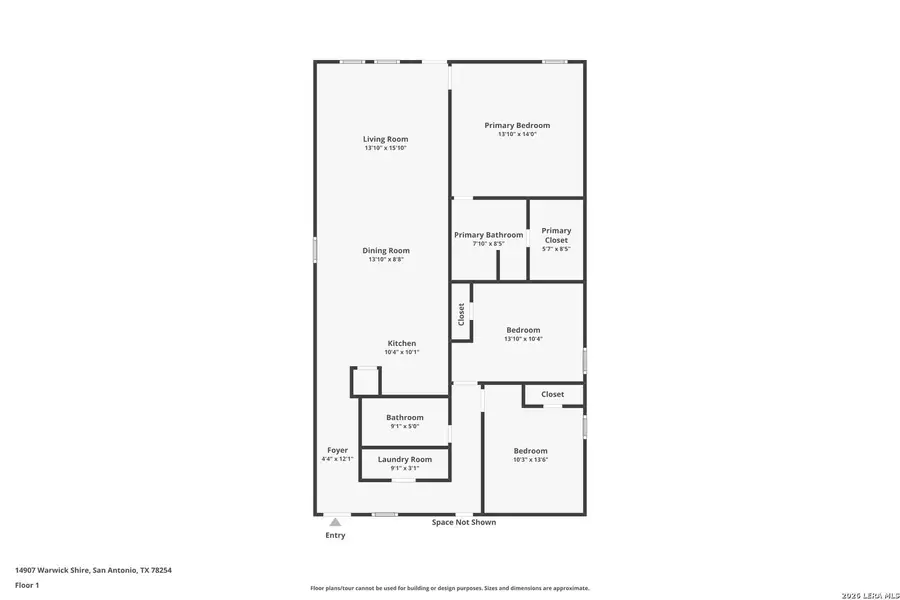 2D floor plan layout of this home in Waterwheel, San Antonio, TX (Image 3).