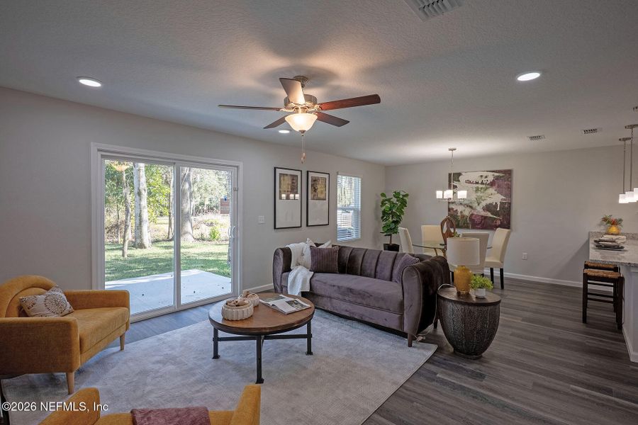 Furnished interior view inside a new home in , Jacksonville (Image 37).