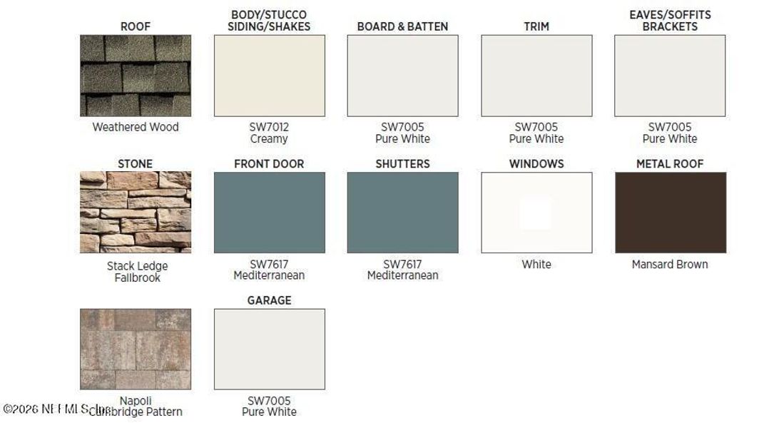 Sample of building materials used in homes in , Ponte Vedra (Image 4).