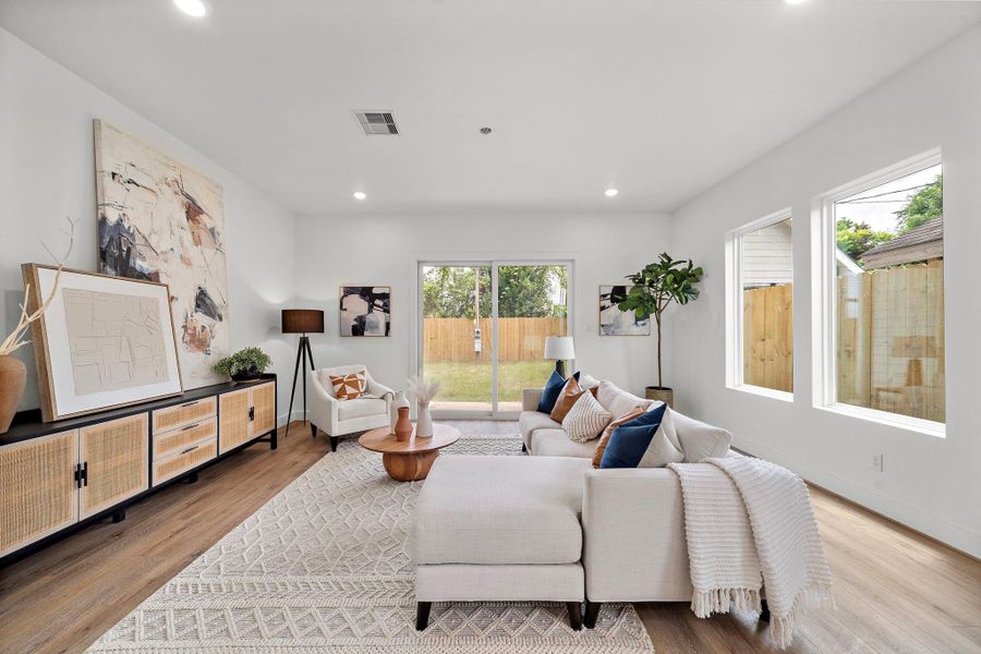 Furnished interior view inside a new home in , Houston (Image 19). Furnished interior view inside a new home in , Houston (Image 19).