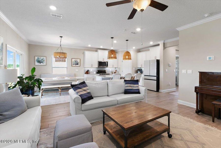 Furnished interior view inside a new home in Dorado at Entrada, St. Augustine (Image 26).