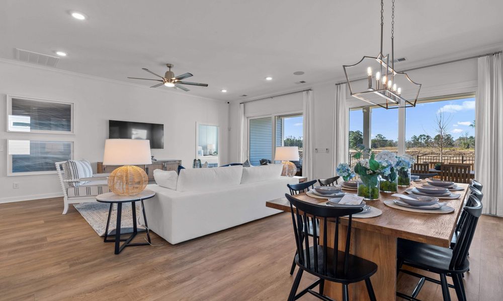 Representative furnished interior of a home built from the The Longboard by Chesapeake Homes in Bridgewater - Shorehaven Village, Little River (Image 27).