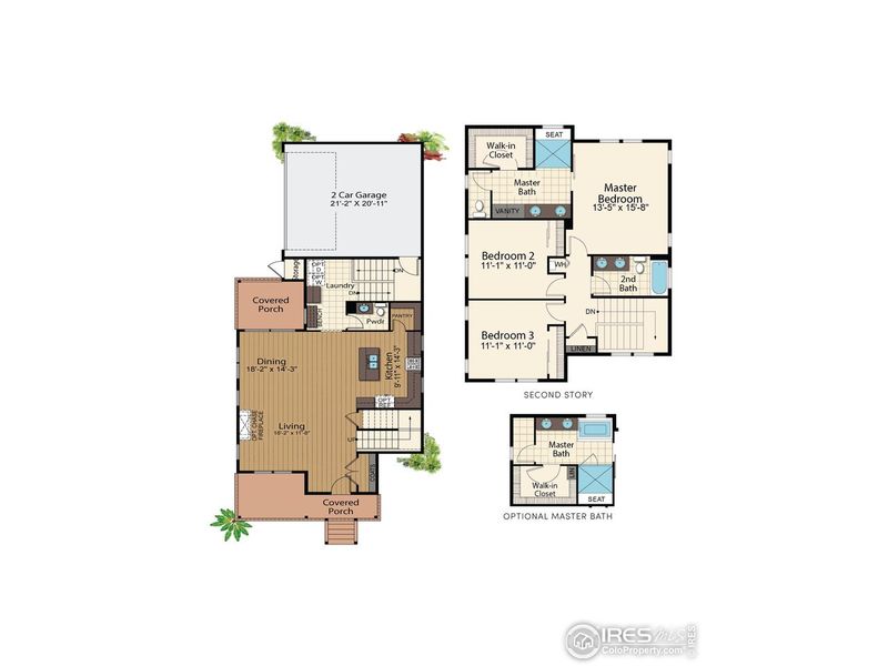 2D floor plan layout of this home in Taft Gardens, Loveland, CO (Image 32).