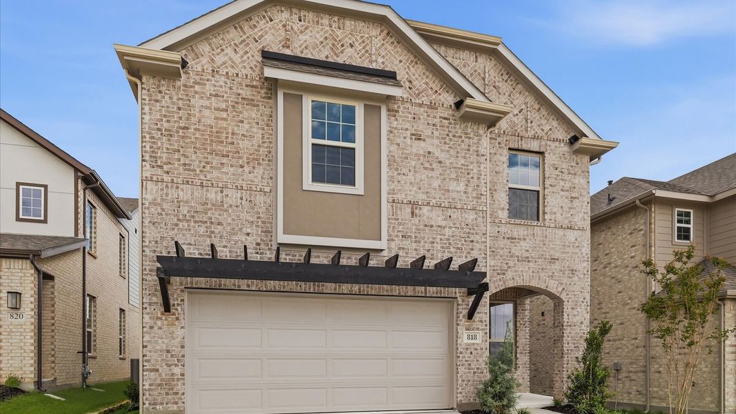 Front exterior of a new home in Westridge Journey, Princeton, TX, highlighting curb appeal (Image 23).