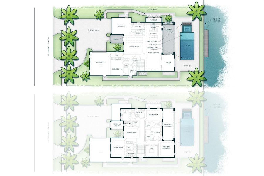 2D floor plan layout of this home in , North Palm Beach, FL (Image 7). 2D floor plan layout of this home in , North Palm Beach, FL (Image 7).