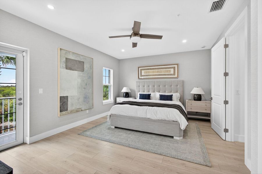 Furnished interior view inside a new home in , Jupiter (Image 23).