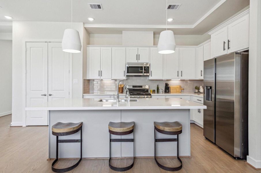 Furnished interior view inside a new home in , Houston (Image 8).