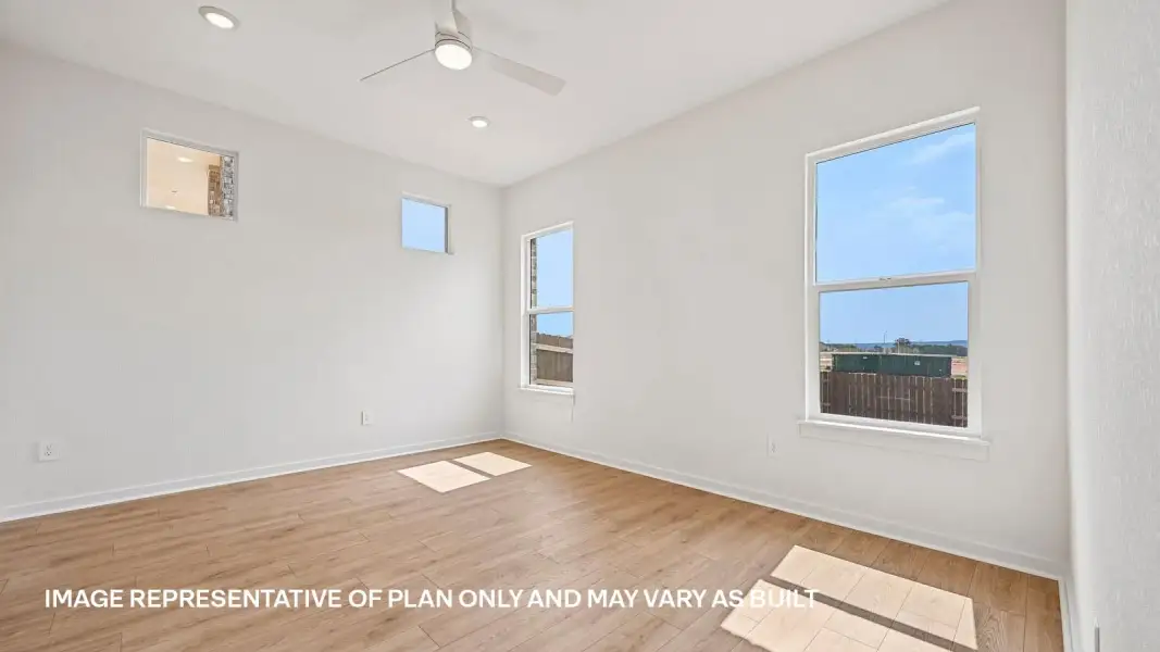 Spacious, unfurnished interior of a new home in The Enclave at Bar W Ranch, Leander (Image 33). Spacious, unfurnished interior of a new home in The Enclave at Bar W Ranch, Leander (Image 33).