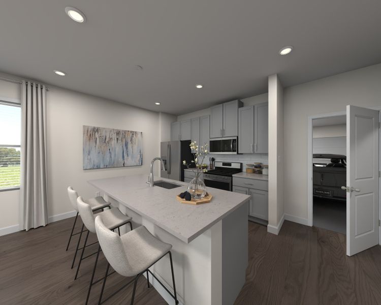 Furnished interior view inside a new home in Crossrail Station, Mooresville (Image 5).