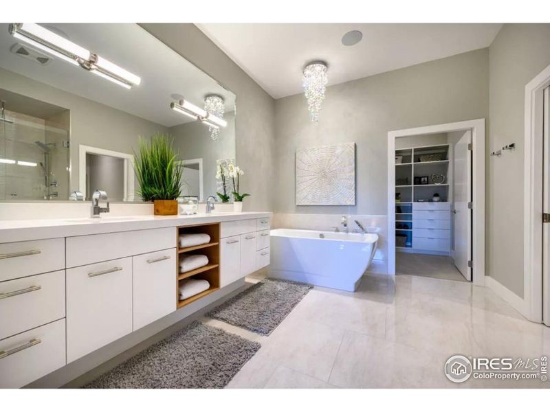 Master Bath (Revised plan has expanded bathroom) (Concept only, plan and picture from House Designers, home not built) Master Bath (Revised plan has expanded bathroom) (Concept only, plan and picture from House Designers, home not built)