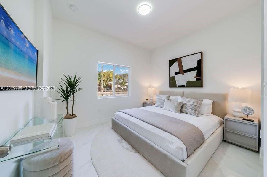 Furnished interior view inside a new home in , Miami (Image 8). Furnished interior view inside a new home in , Miami (Image 8).